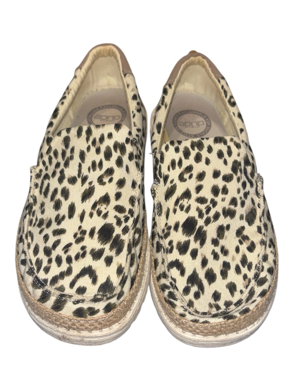 Hey Dude Lena Leopard Angora - Size 8